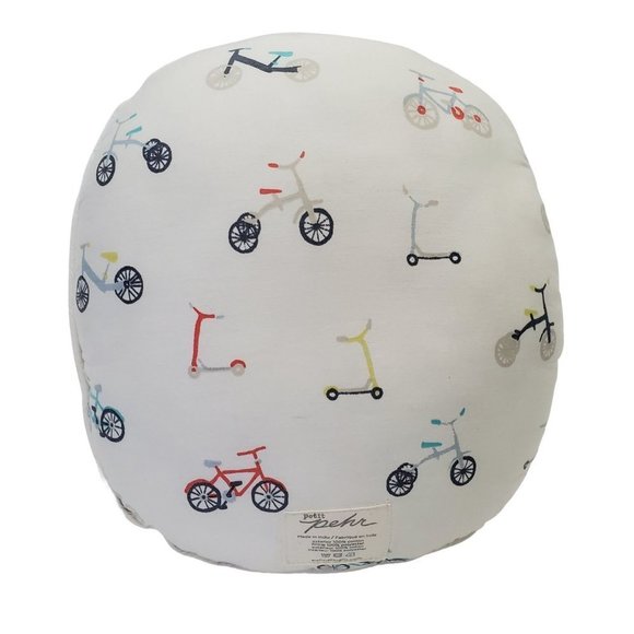 PETIT Pehr Home Accent Lets Go Bicycle Print Throw Pillow 12" - Picture 2 of 4